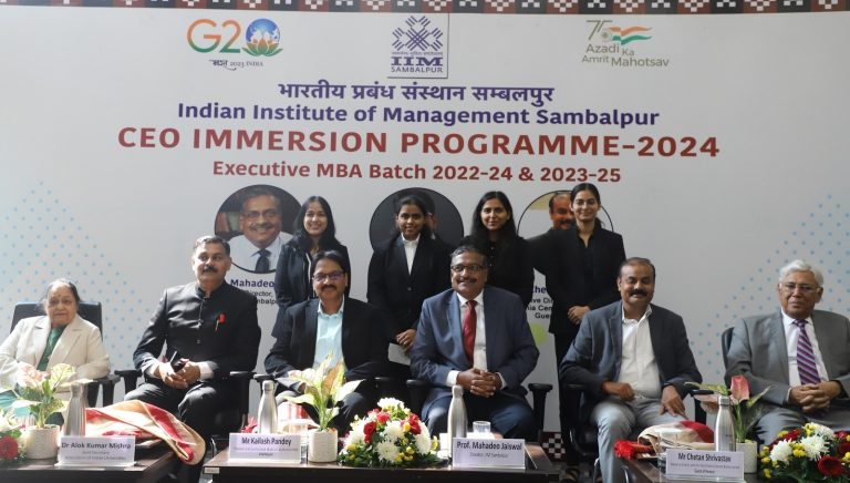 IIM Sambalpur, one of India's premier management institutions, hosted its CEO Immersion Programme for Executive MBA for batches 2022-24 and 2023-25 at its Sambalpur campus.