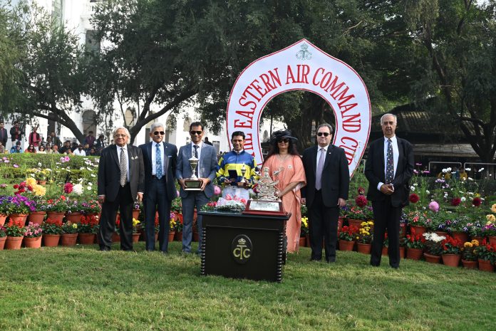 The Indian Air Force Cup and the Eastern Air Command Cup races were conducted at the 'Royal Calcutta Turf Club' (RCTC) on 20 Jan 24.