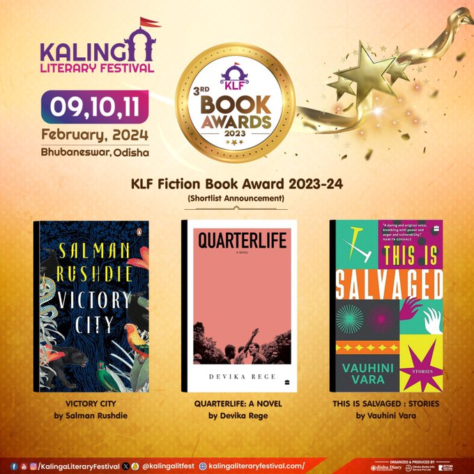 Kalinga Literary Festival Announces Shortlisted Titles (English) for the Annual KLF Book Awards.