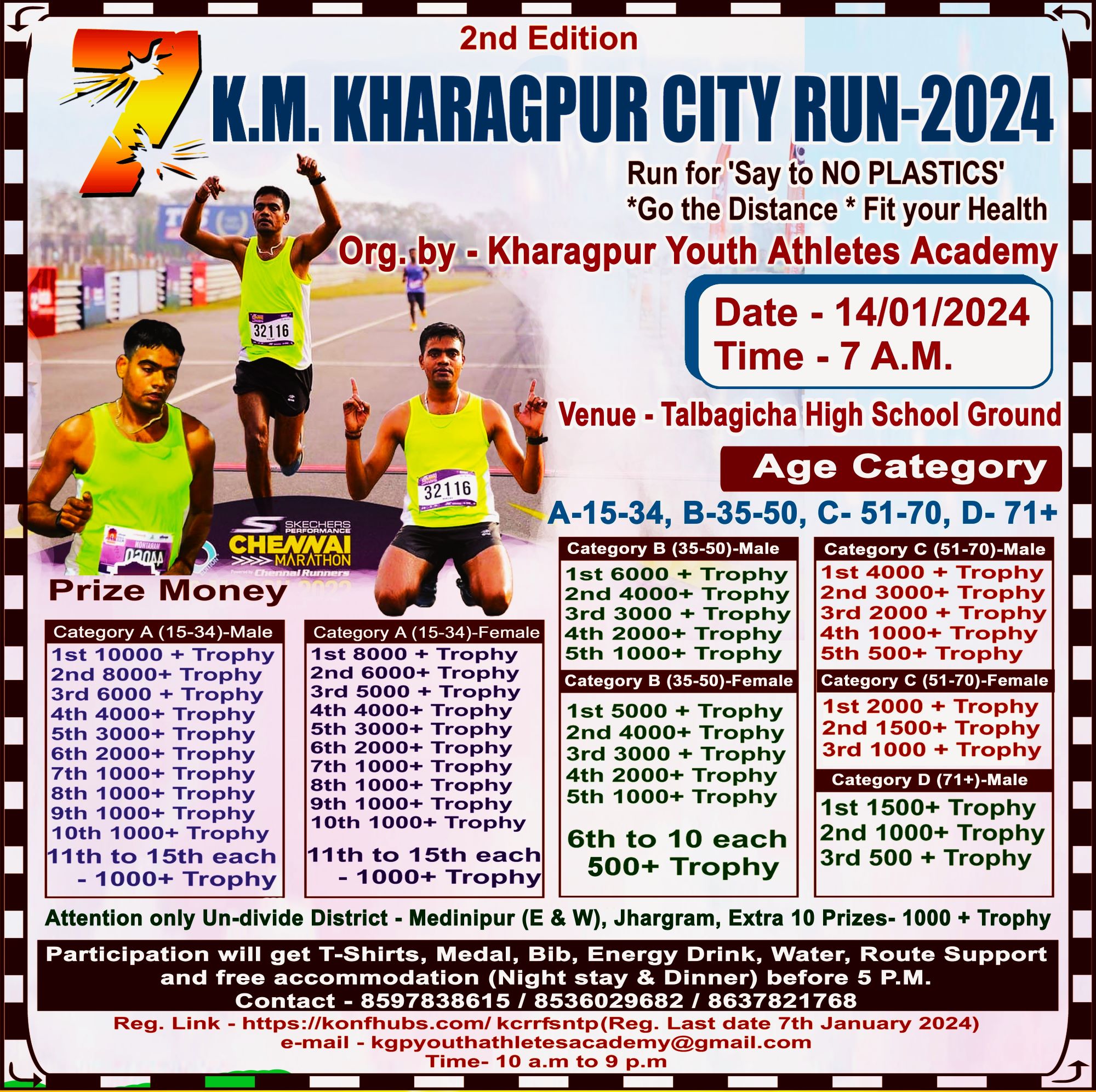Kharagpur 7 KM Marathon 2024