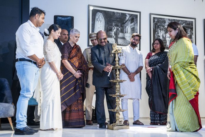 The exhibition was inaugurated in the esteemed presence of Chief Guest His Excellency C.V. Ananda Bose, the Governor of West Bengal; Honorable Guest Renu Ma- India's oldest Widow (106 years old), Ms. Winnie Singh, Renowned Humanitarian, Mrs. Oiendrilla Ray Kapur, Curator & Creative Director, as well as Mr. Kounteya Sinha and Mr. Rana Pandey, Photographers of the exhibition.