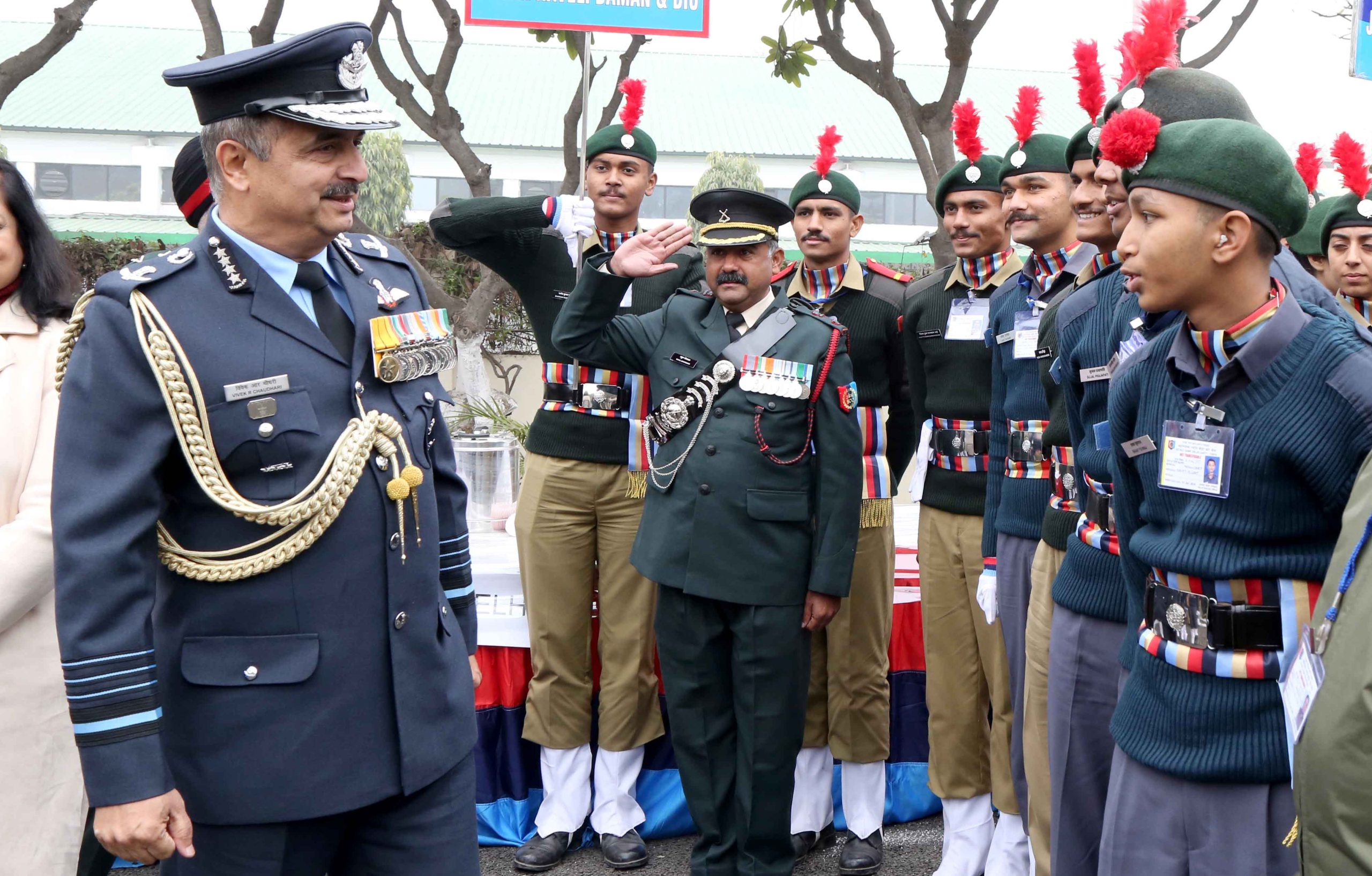 Air Chief Marshal VR Chaudhari, PVSM, AVSM, VM, ADC, Chief of the Air Staff (CAS) visited the NCC Republic Day (RD) Camp 2024 at Delhi Cantt today.