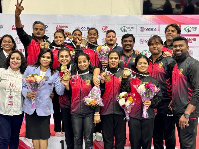 INDIAN RAILWAYS WOMEN’S GYMNASTIC TEAM CLINCHES VICTORY AT SENIOR NATIONAL ARTISTIC GYMNASTIC CHAMPIONSHIP