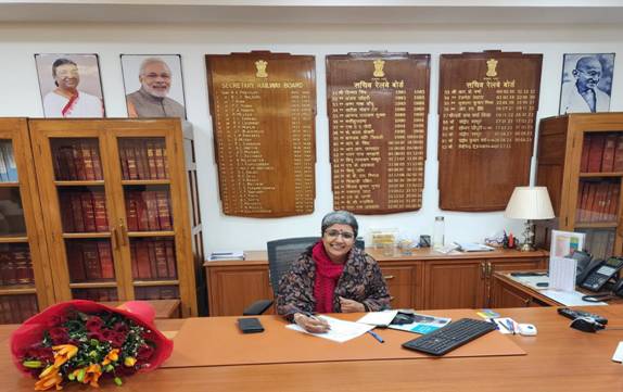 Ms. Aruna Nayar Takes Over as Secretary, of the Railway Board.