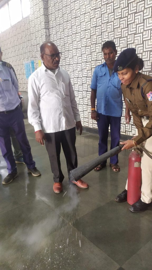 FIRE TRAINING PROGRAMMES ORGANISED AT DIFFERENT METRO STATIONS.