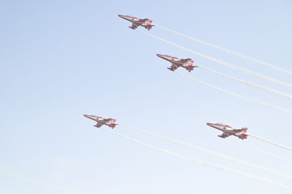 AIR DISPLAY BY IAF LEAVES SPECTATORS SPELLBOUND AT AIR FORCE STATION CHABUA.