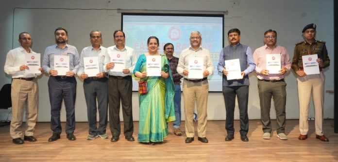 A book titled "Facility in Railway Service for Persons with Benchmark Disabilities" was unveiled, emphasizing Eastern Railway's commitment to inclusivity and accessibility. A book titled "Facility in Railway Service for Persons with Benchmark Disabilities" was unveiled, emphasizing Eastern Railway's commitment to inclusivity and accessibility.