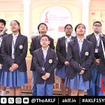 AKLF Day 1_Inauguration Pic_Brahma Sangeet Performance by Students of Apeejay School.