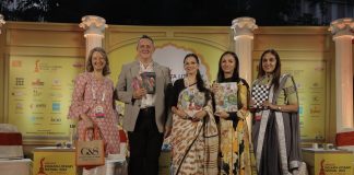 Day 2 at the Apeejay Kolkata Literary Festival A Grand Success L to R- Julia Roberts, Shaun Kenworthy, Maria Goretti, Sonal Ved and Shalini Modi at AKLF 2024