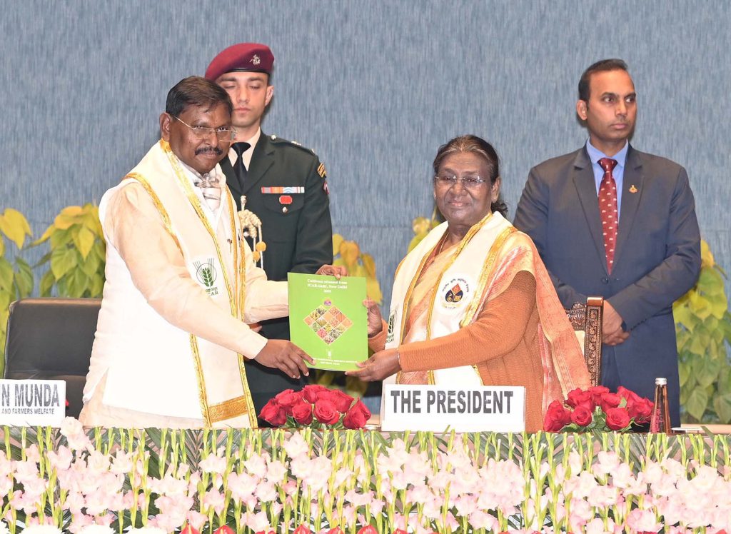 The President of India, Smt. Droupadi Murmu graces the Sixty Second Convocation of ICAR-IARI, in New Delhi on February 09, 2024.