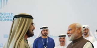 PM’s meeting with the Ruler of Dubai, Vice President, and Prime Minister of UAE PM meets Sheikh Mohammed bin Rashid Al Maktoum, Vice President and Prime Minister of the UAE, in Dubai on February 14, 2024.