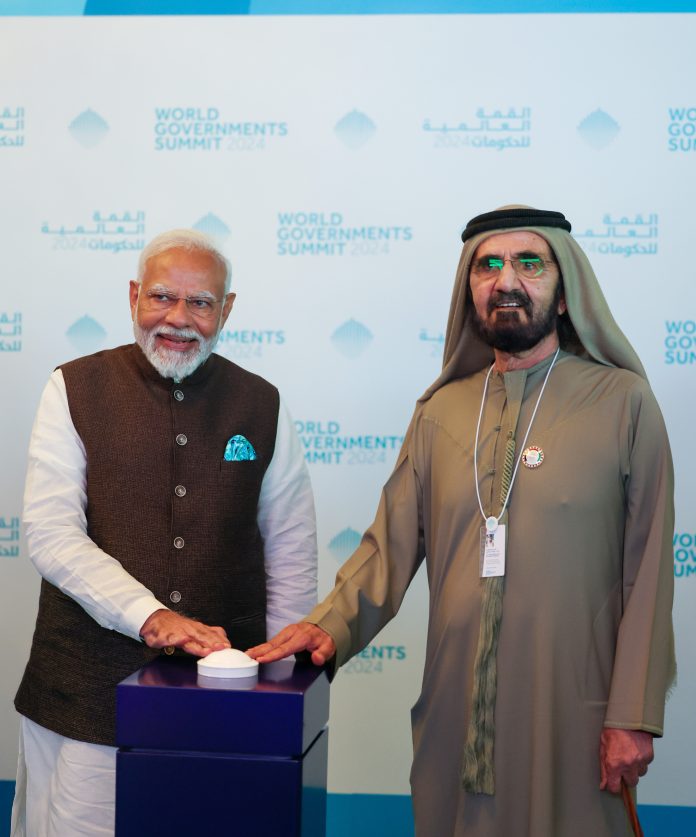 PM inaugurates Bharat Mart, a warehousing facility, in Dubai on February 14, 2024.