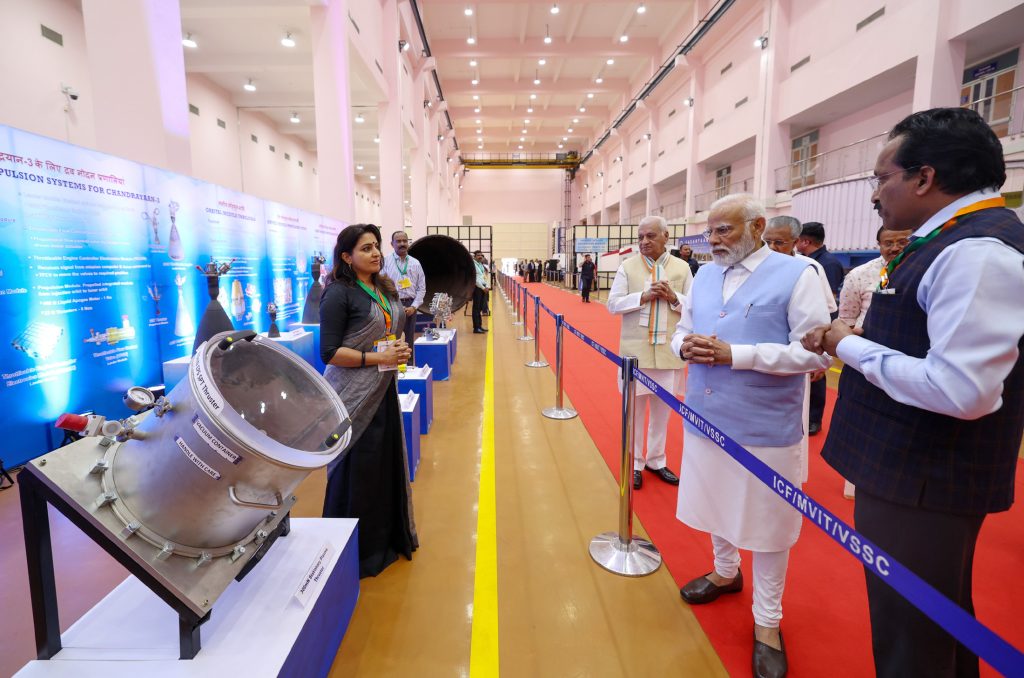 PM visits Vikram Sarabhai Space centre (VSSC) at Thiruvananthapuram, in Kerala on February 27, 2024.