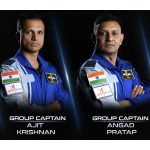 L-R: Gp Capt Prasanth Balakrishnan Nair, Gp Capt Ajit Krishnan, Gp Catp Angad Pratap, Wg Cdr Shubhanshu Shukla.