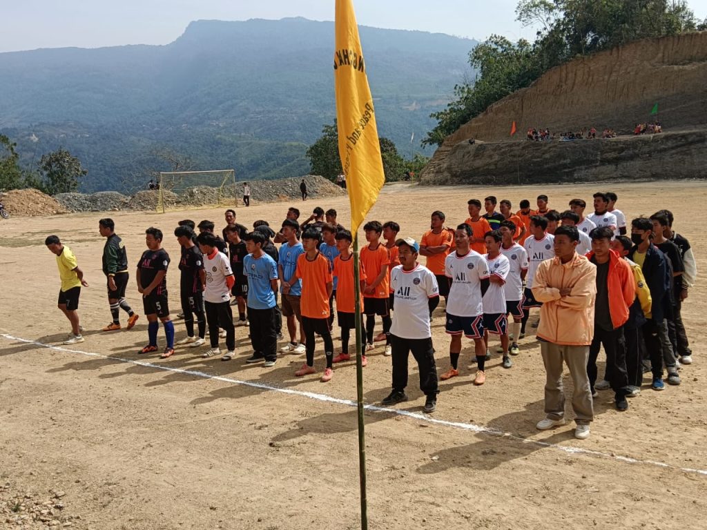 ASSAM RIFLES CONDUCTED FOOTBALL TOURNAMENT AND DISTRIBUTED SPORTS EQUIPMENT AT VILLAGE NEW KAIPHUNDAI, MANIPUR.