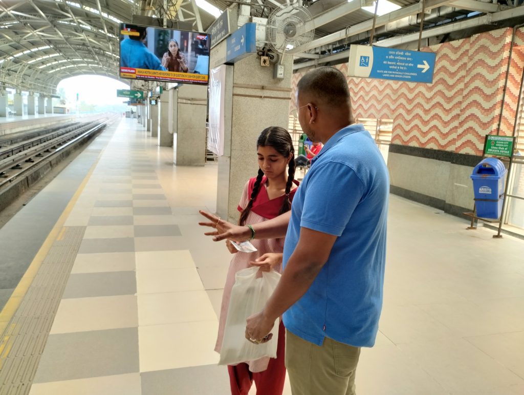 PUBLIC RELATIONS DEPARTMENT CONDUCTED SAFETY AWARENESS CAMPAIGN AT VARIOUS METRO STATIONS.