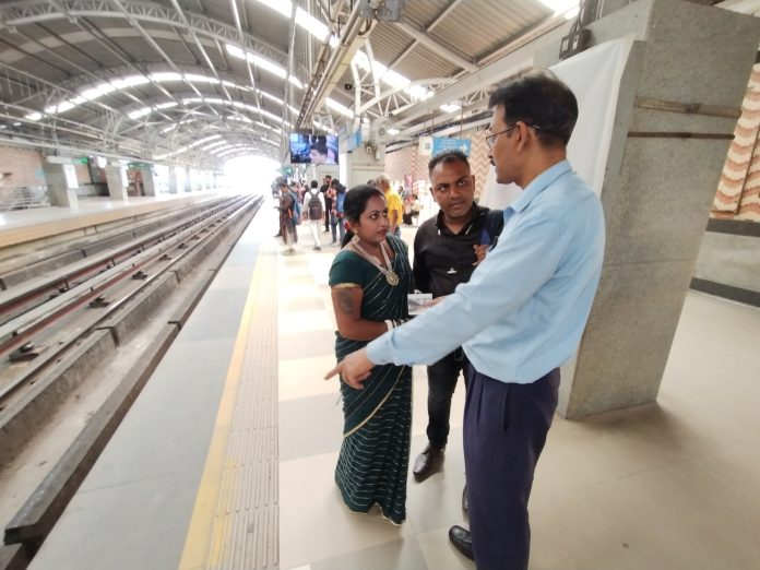 PUBLIC RELATIONS DEPARTMENT CONDUCTED SAFETY AWARENESS CAMPAIGN AT VARIOUS METRO STATIONS.