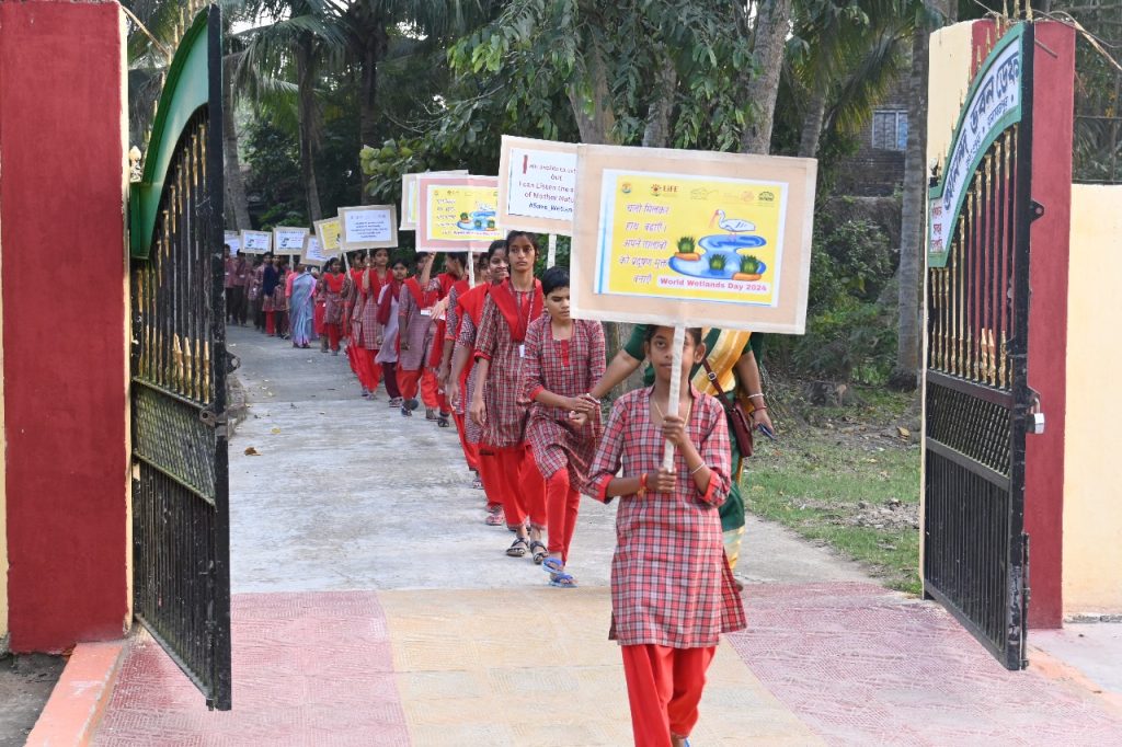 World Wetlands Day 2024 was celebrated by the scientists and staff of Central National Herbarium, Howrah of Botanical Survey of India along with the students of Ananda Bhawan Deaf and Blind School, Jagatpur, Howrah district.