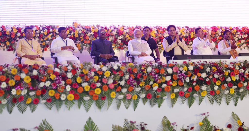 PM at foundation stone laying for multiple development projects at Krishnanagar, in West Bengal on March 02, 2024.