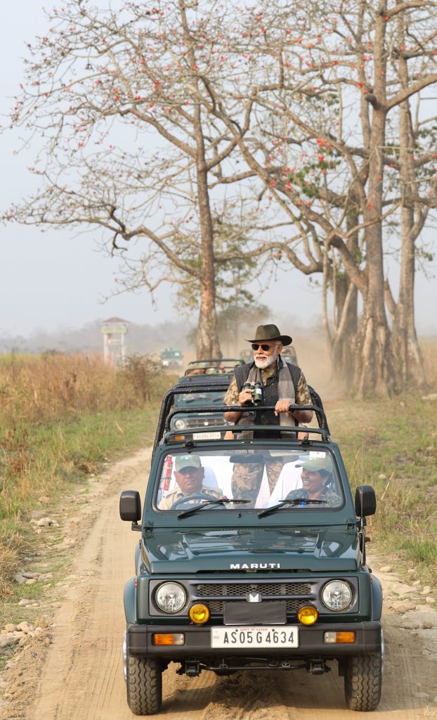 PM visits an Kaziranga National Park, in Assam on March 09, 2024.