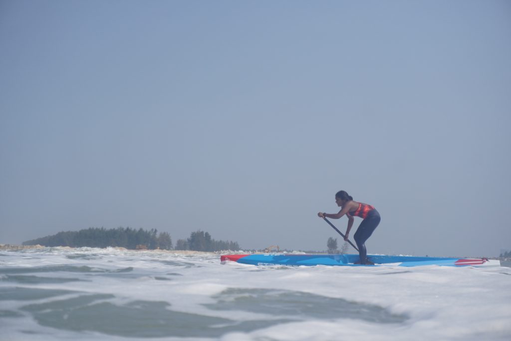  Stand-up Paddler in action ahead of the event