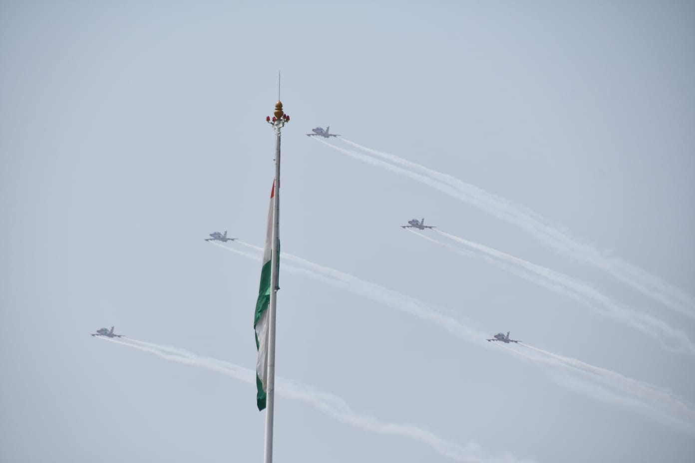 IAF’S SURYA KIRAN AEROBATIC TEAM PERFORMS SPECTACULAR AIR SHOW OVER ITANAGAR.