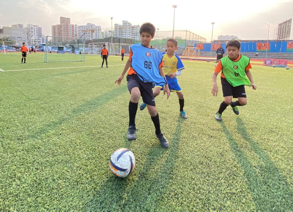 SUFC Kids playing at the Bavdhan Centre