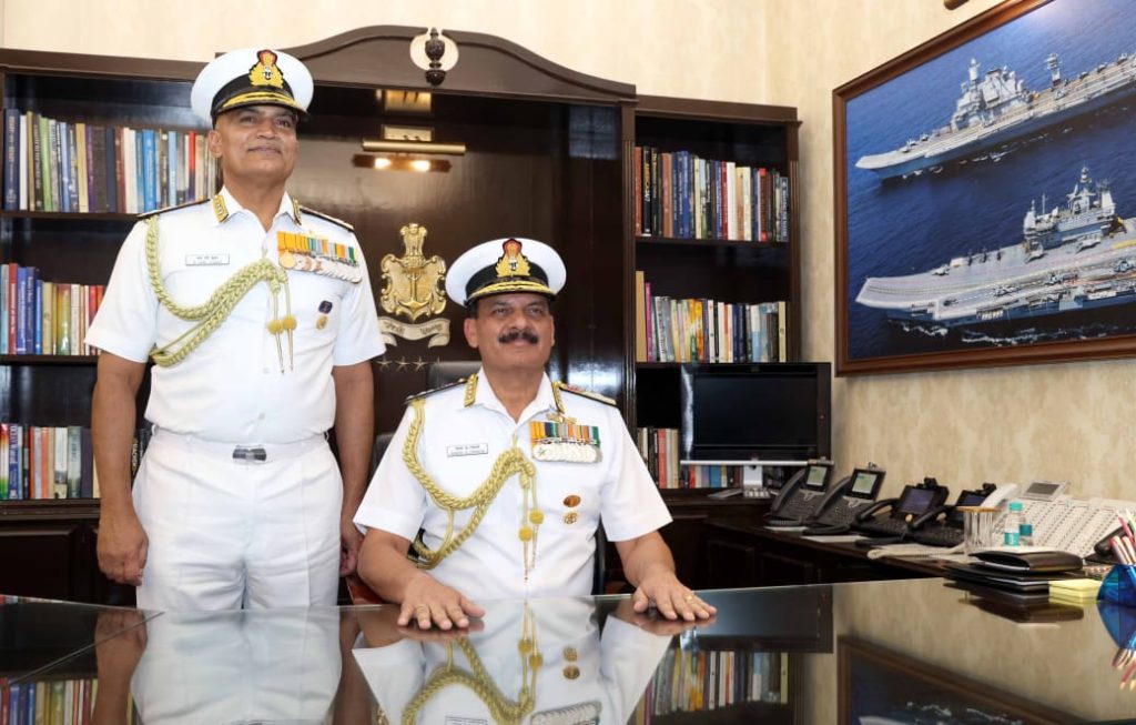 ADMIRAL DINESH K TRIPATHI PVSM, AVSM, NM ASSUMES COMMAND OF THE INDIAN NAVY AS 26th CHIEF OF THE NAVAL STAFF