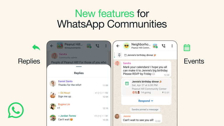 English WhatsApp Events in Communities