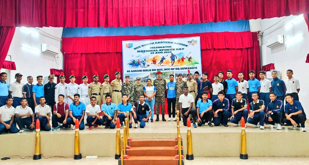 NCC Cadets of Guwahati Celebrates ‘National Sports Day’ with Enthusiastic “RUN FOR FUN” Event