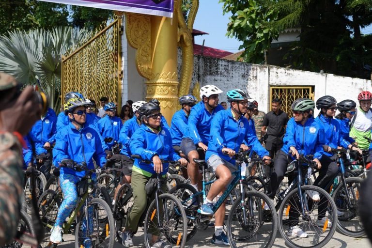 INDIAN ARMY ORGANISES A CYCLING EXPEDITION TO HONOUR WALONG HEROES