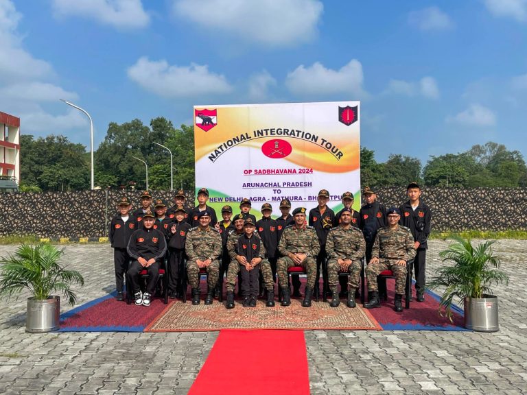 INDIAN ARMY FLAGS OFF NATIONAL INTEGRATION TOUR FROM MISSAMARI UNDER OPERATION SADBHAVANA