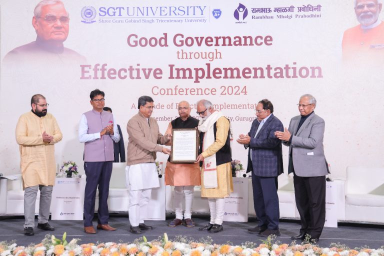 Dr. Sachchidanand Joshi Awarded by the Dignitaries at the Award Function.