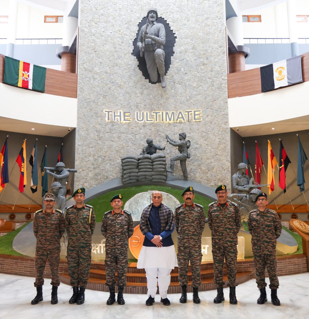 The Union Minister for Defence, Shri Rajnath Singh visited to the Infantry Museum at Mhow, in Madhya Pradesh on December 29, 2024.