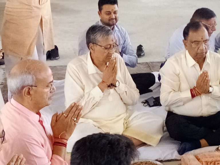 Trust Board of Hariyana Shiksha Kendra perform Havan Puja on 9th April’ 2025 in Hariyana International Academy Premises