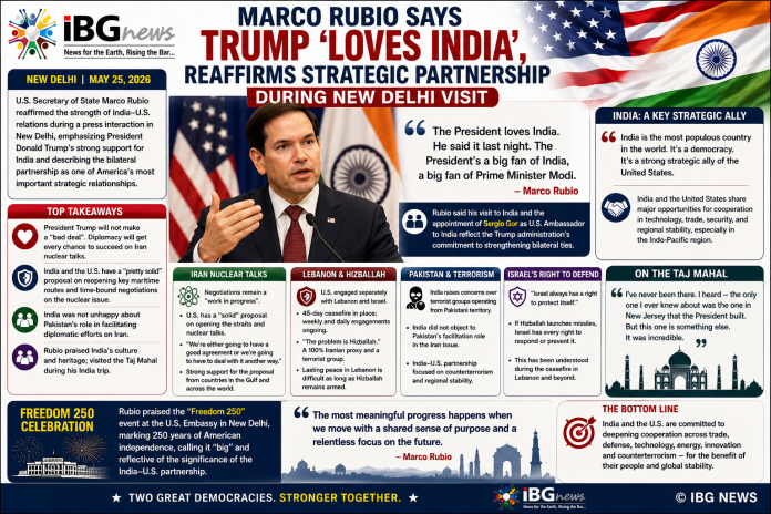 Marco Rubio Says Trump ‘Loves India’ Marco Rubio Says Trump ‘Loves India’