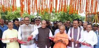 Inauguration of ‘Nausena Shaurya Vatika’ in Lucknow, Honour the Indian Navy’s Legacy Rajnath Singh, Yogi Adityanath Inaugurate ‘Nausena Shaurya Vatika’ in Lucknow, Honour Indian Navy’s Legacy