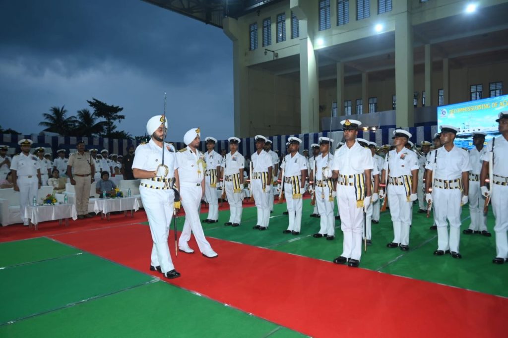 The decommissioning ceremony was graced by Inspector General Iqbal Singh Chauhan, PTM, TM, Commander Coast Guard Region (North East) as the Chief Guest.