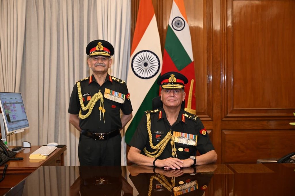 GENERAL DHIRAJ SETH TAKES OVER AS THE CHIEF OF THE ARMY STAFF.