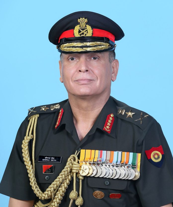 GENERAL DHIRAJ SETH TAKES OVER AS THE CHIEF OF THE ARMY STAFF.