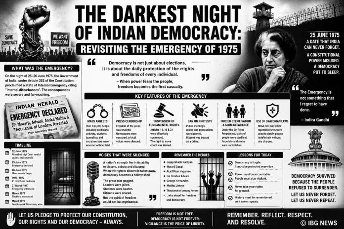 The Darkest Night of Indian Democracy - Revisiting the Emergency of 1975