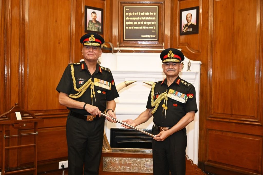 GENERAL DHIRAJ SETH TAKES OVER AS THE CHIEF OF THE ARMY STAFF.