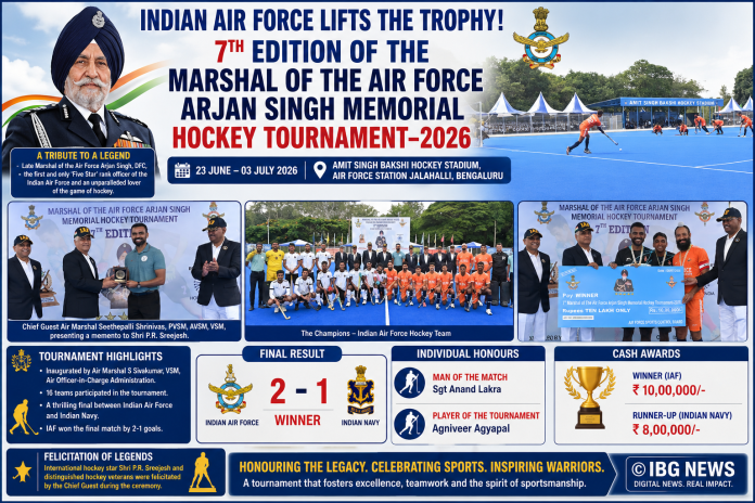 Indian Air Force Clinches 7th Marshal of the Air Force Arjan Singh Memorial Hockey Tournament 2026