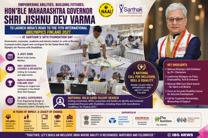 Maharashtra Governor to Launch India's Road to International Abilympics Finland 2027 at Sarthak's 18th Foundation Day