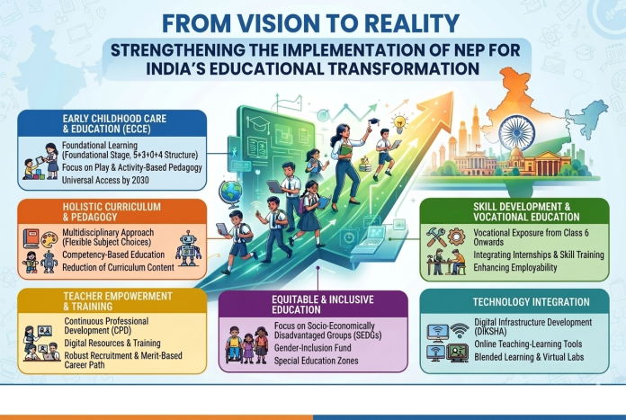 From Vision to Reality: Strengthening the Implementation of NEP for India's Educational Transformation
