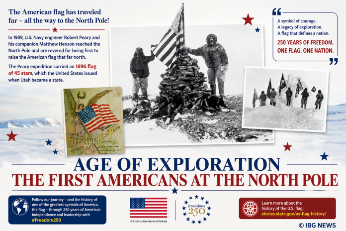 The American Flag at the Top of the World: The Historic Journey to the North Pole