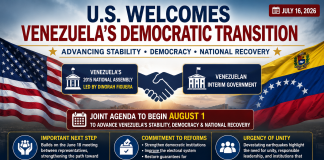 U.S. Backs Venezuela’s Democratic Transition, Welcomes Political Reconciliation Efforts U.S. Backs Venezuela's Democratic Transition, Welcomes Political Reconciliation Efforts