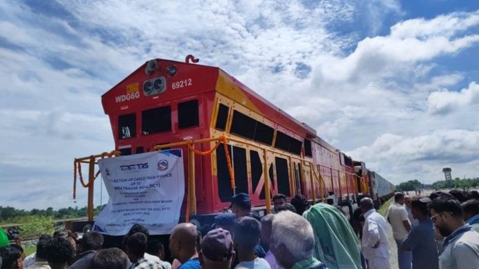 India's First Direct Commercial Container Freight Train Reaches Nepal, Opening a New Chapter in Cross-border Trade and Connectivity.