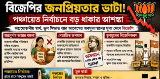 বিজেপির জনপ্রিয়তার ভাটা: পঞ্চায়েত নির্বাচনের আগে রাজনৈতিক সমীকরণে বড় পরিবর্তনের ইঙ্গিত