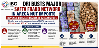 DRI Busts Major SAFTA Fraud Network in Areca Nut Imports, Revenue Loss Estimated at ₹2,500 Crore DRI Busts Major SAFTA Fraud Network in Areca Nut Imports, Revenue Loss Estimated at ₹2,500 Crore
